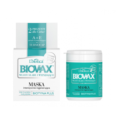 L'biotica BIOVAX Maseczka do włosów regenerująca 250 ml
