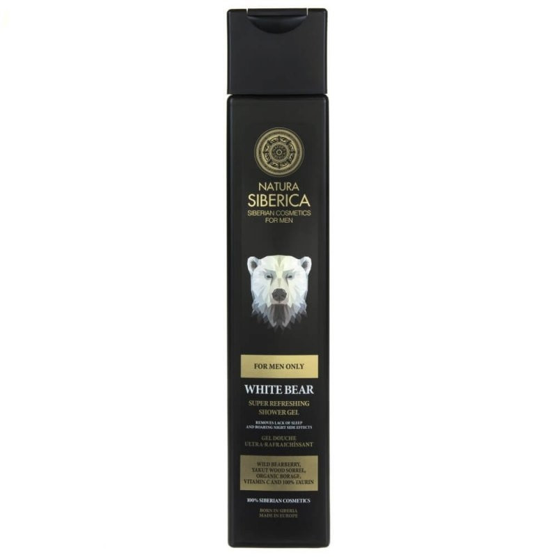 Natura Siberica Men White Bear Orzeźwiający żel pod prysznic dla mężczyzn 250ml
