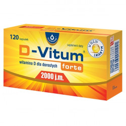 D-Vitum Forte 2 000 j.m., 120 kapsułek