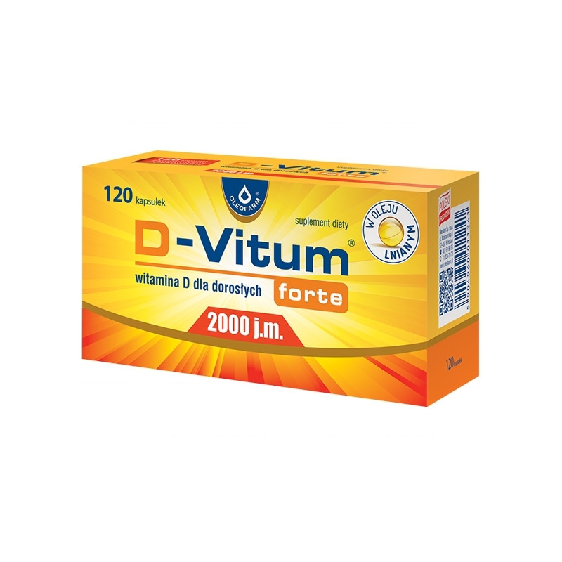 D-Vitum Forte 2 000 j.m., 120 kapsułek