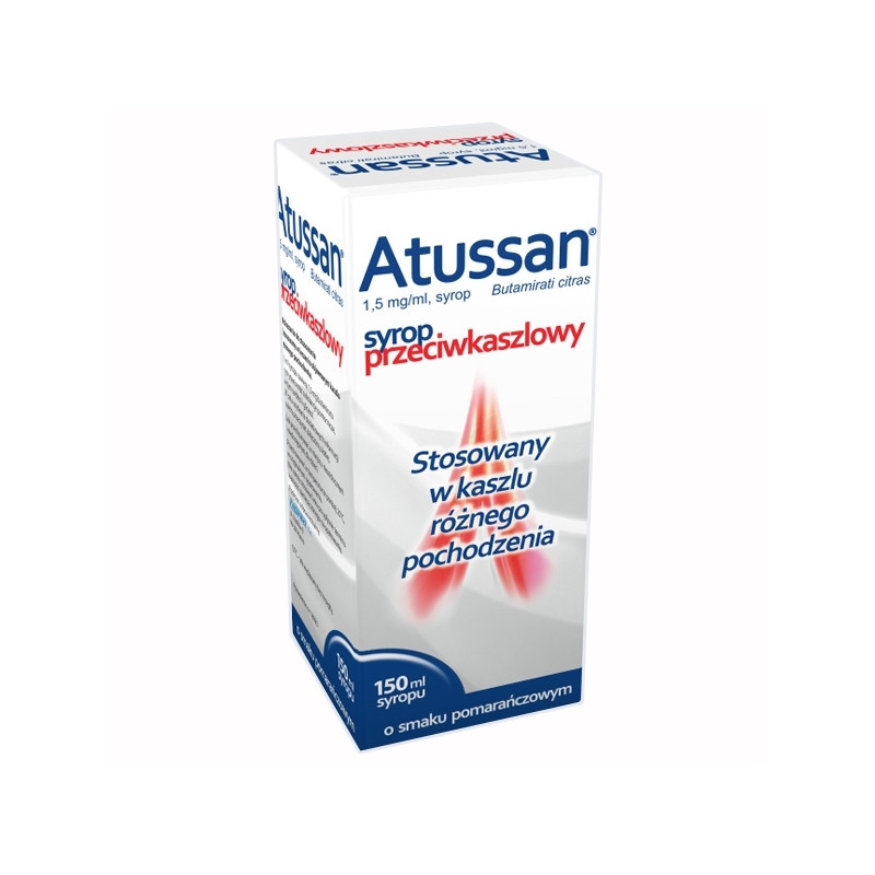 Atussan syrop 1,5 mg/ml smak pomarańczowy 150ml
