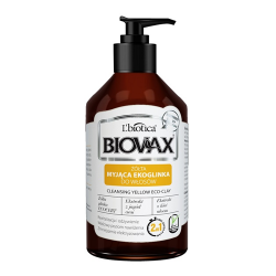 L'Biotica Biovax Żółta Ekoglinka Myjąca do włosów 200ml