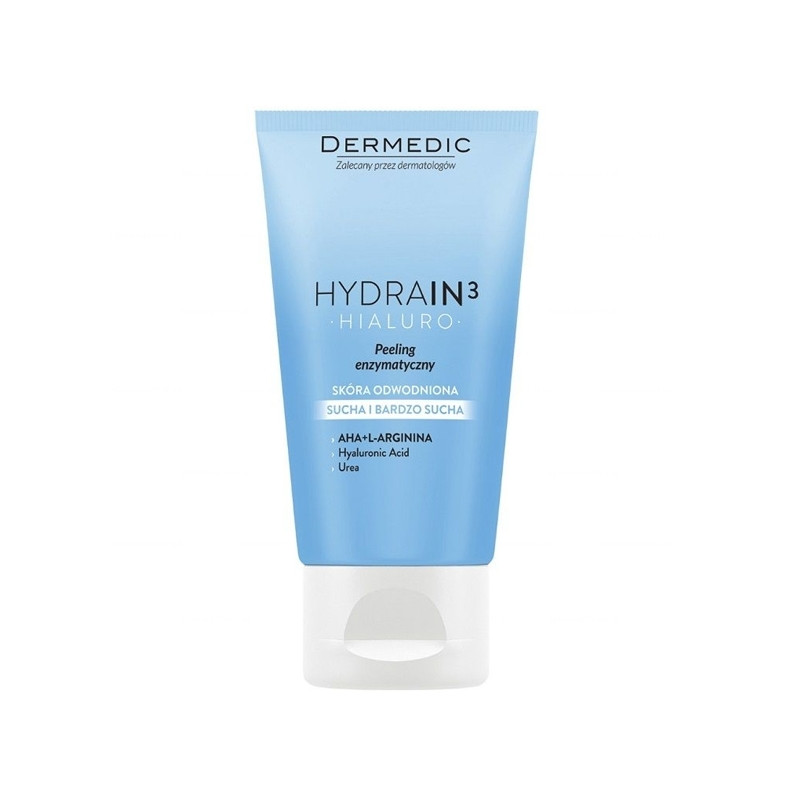 DERMEDIC Hydrain 3 Hialuro Peeling enzymatyczny do skóry suchej 50g