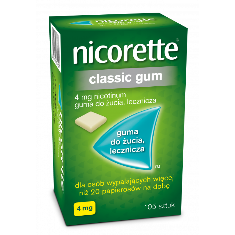 NICORETTE Classic Gum 4mg, 105 sztuk