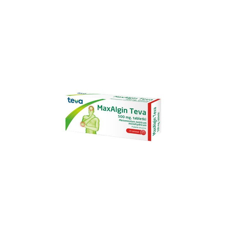 MaxAlgin Teva 500mg 20 tabletek