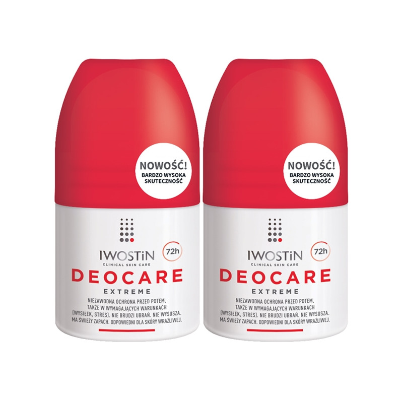 IWOSTIN Deocare Extreme antyperspirant roll-on 2x50ml