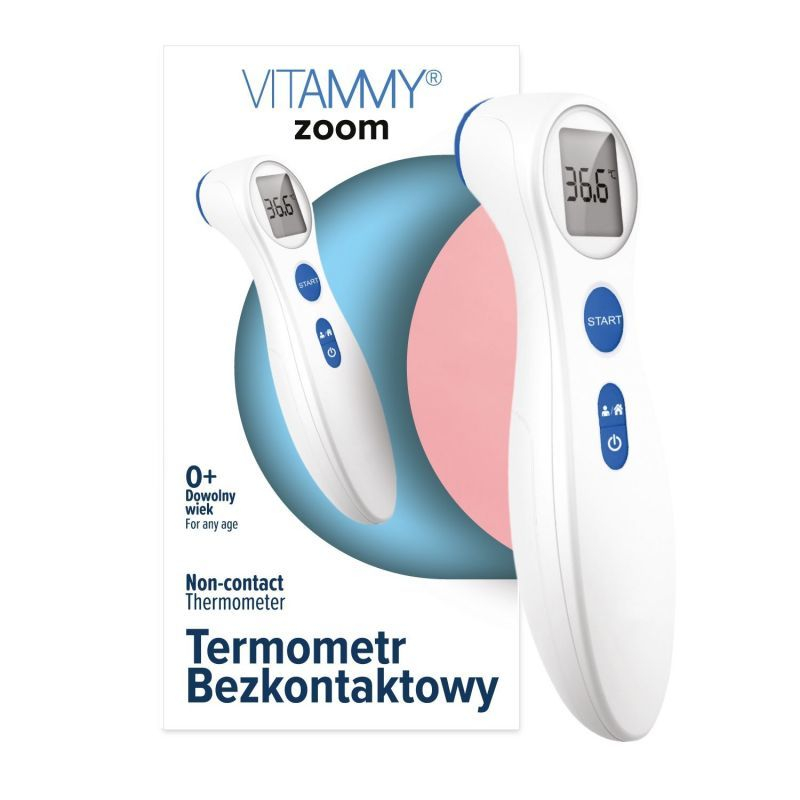 Imaginative Sick person intentional Termometr bezdotykowy VITAMMY Zoom 1 sztuka | Apteka Prima 24