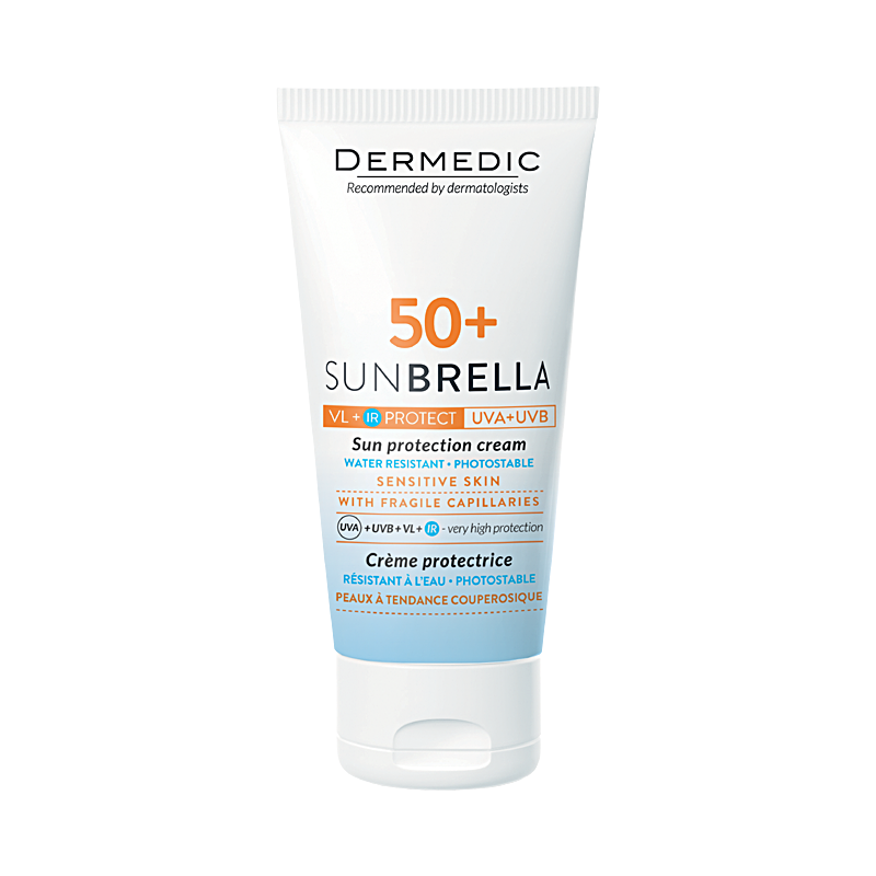Dermedic Sunbrella Krem ochronny SPF 50+ skóra z problemami naczyniowymi 50ml