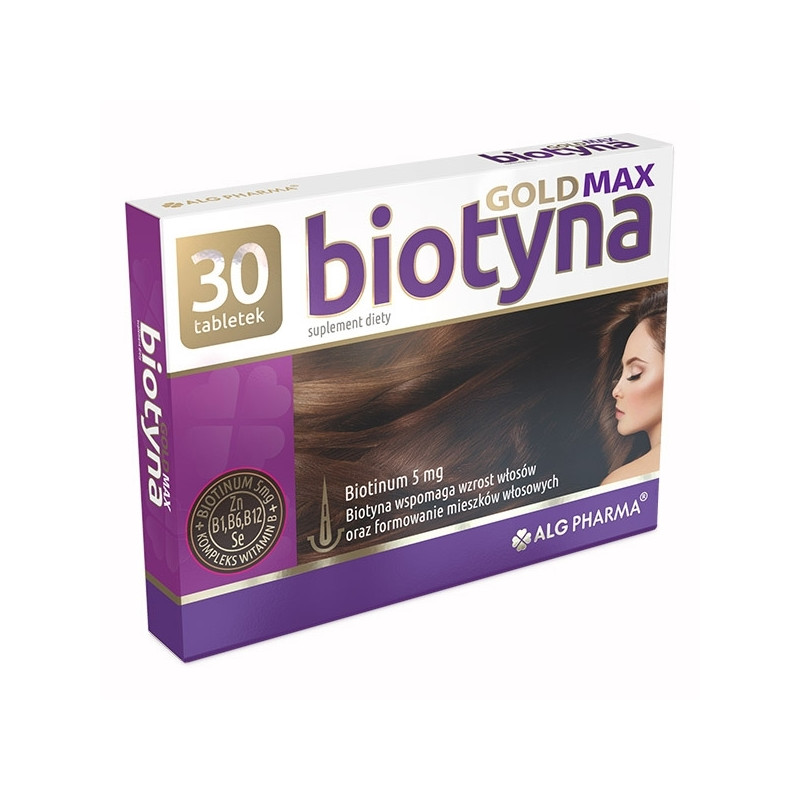 Biotyna Gold Max biotyna 5mg 30 tabletek