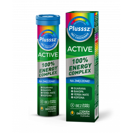 Plusssz Active 100% Energy Complex tabletki musujące