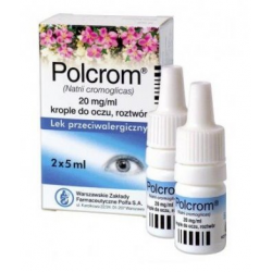 Polcrom 2 % krople do oczu 2 x 5 ml