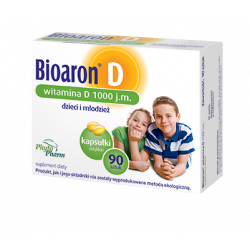 Bioaron D 1000 j.m. dla dzieci i młodzieży 90 kapsułek