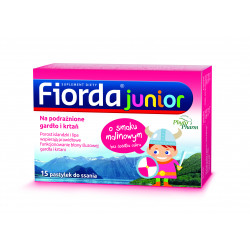 Fiorda Junior Smak malinowy 15 pastylek