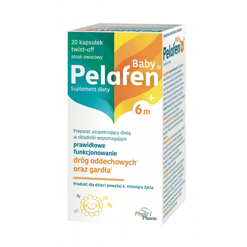 Pelafen® Baby 6m+ Smak owocowy 20 kapsułek