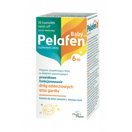 Pelafen® Baby 6m+ Smak owocowy 20 kapsułek