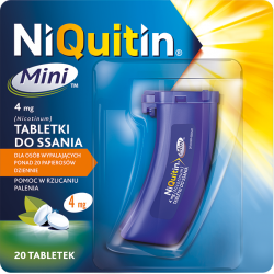 NiQuitin Mini 4 mg x 20 tabl. do ssania