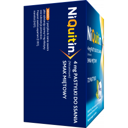 Niquitin 4 mg smak miętowy x 72 pastylki do ssania