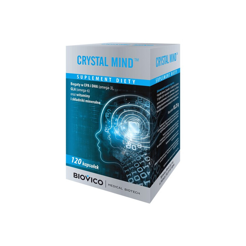 Crystal Mind na poprawę funkcjonowania mózgu 120 kapsułek