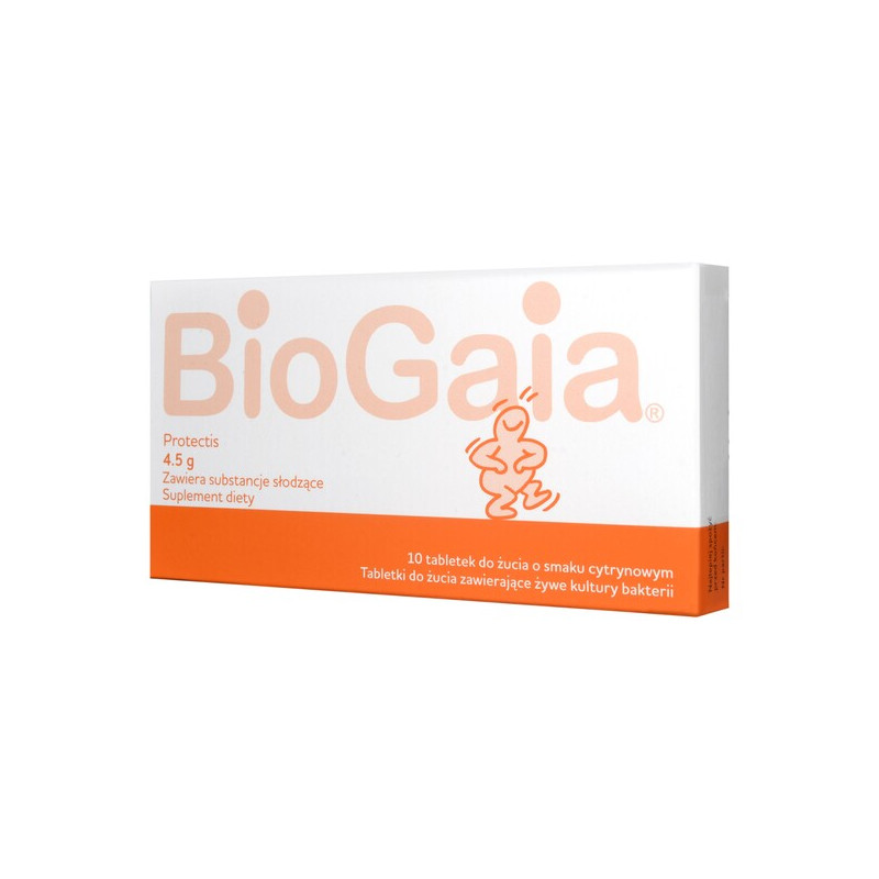 BioGaia Smak cytrynowy 10 tabletek