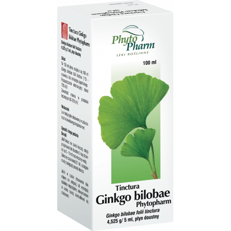 Tinctura Ginkgo bilobae Phytopharm, 4,525g/5ml Płyn doustny 100ml