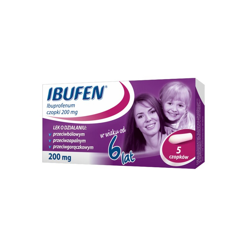 Ibufen 200mg od 6 lat 5 czopków