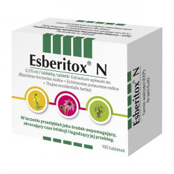 Esberitox N 100 tabletek, Data ważności: 31.03.2022 r.