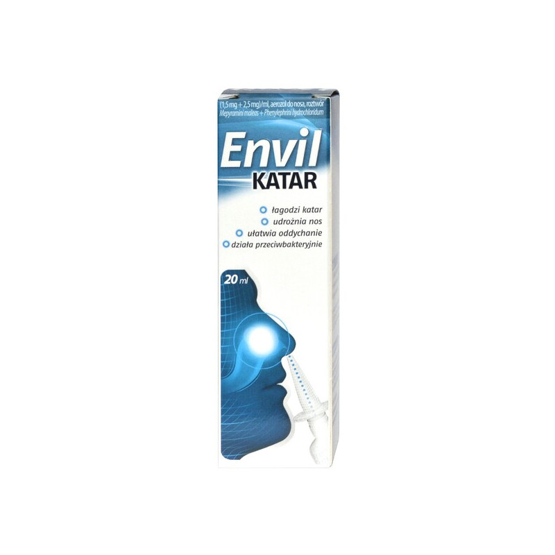 Envil Katar 1,5mg + 2,5mg/ml aerozol do nosa 20ml