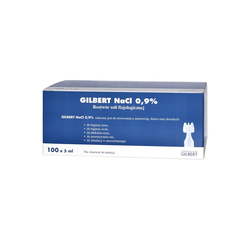 GILBERT NACL 0.9% Fizjologiczny roztwór soli 100 ampułek