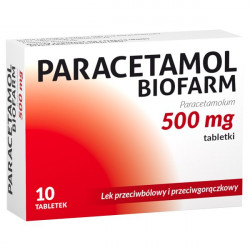 Paracetamol Biofarm 500mg 10 tabletek