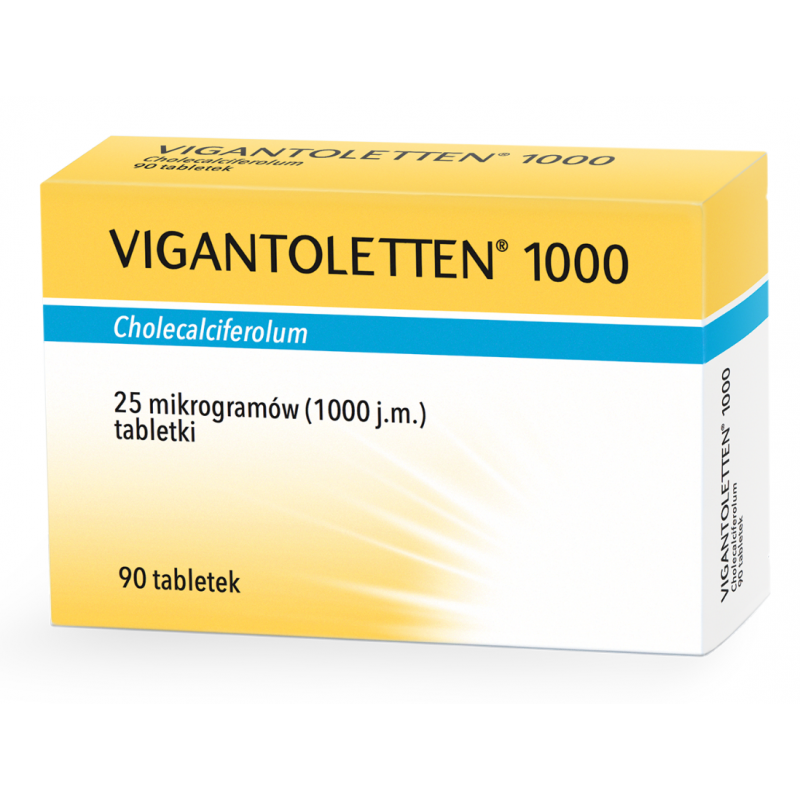 Vigantoletten 1000 j.m.  90 tabletek  (0,025 mg)