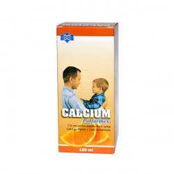 Calcium Polfarmex 115mg/ 5 ml Syrop Smak pomarańczowy 150ml, Data ważności: 31.01.2022 r.