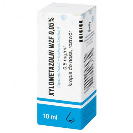 Xylometazolin WZF 0,05% Krople do nosa roztwór 10ml