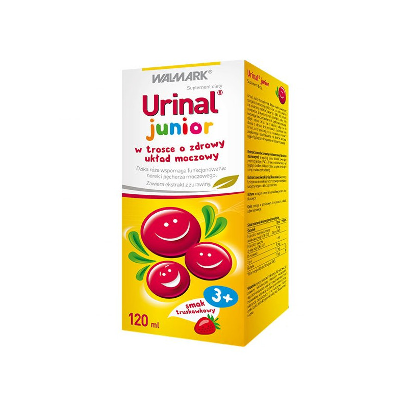 Urinal Junior Płyn doustny smak truskawkowy 120ml