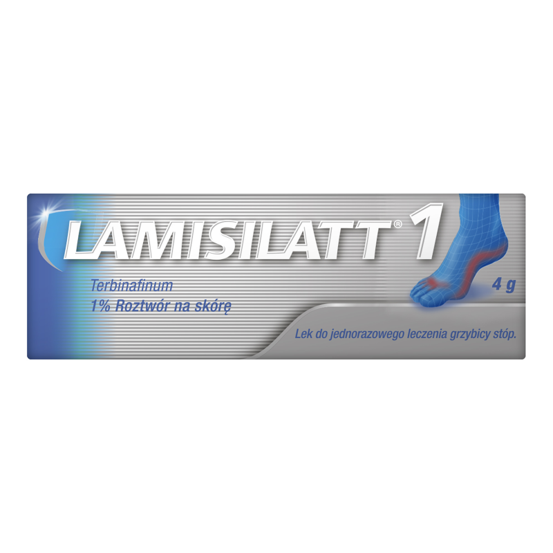 Lamisilatt 1% roztwór na skórę 4g (tuba)