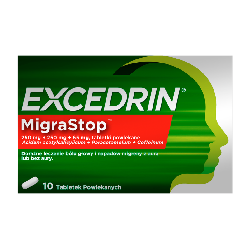 Excedrin Migra Stop 0,25g+0,25g+0,065g x 10 tabl.powl.