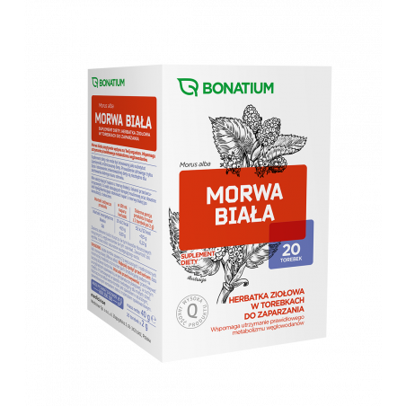 Bonatium Morwa biała Herbatka ziołowa 20 saszetek
