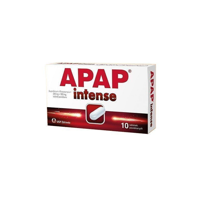 Apap Intense 200mg + 500mg 10 tabletek