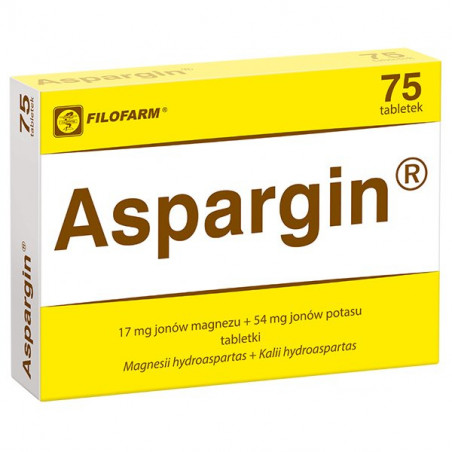 Aspargin 17mg + 54mg 75 tabletek