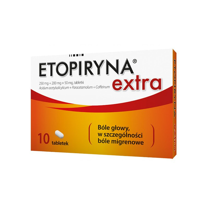 Etopiryna Extra (250 mg+200 mg+50 mg) x 10 tabletek
