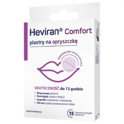 Heviran Comfort plastry na opryszczkę 15 sztuk