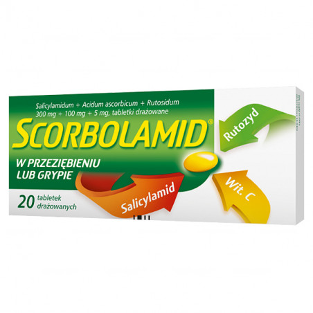 Scorbolamid 300mg + 5mg + 100mg 20 tabletek
