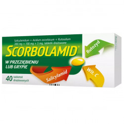 Scorbolamid 300mg + 5mg + 100mg 40 tabletek