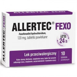 Allertec FEXO 120mg 10 tabletek data ważności: 31.08.2022 r.