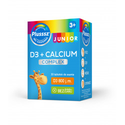 Plusssz Junior D3 + Calcium Complex 30 tabletek