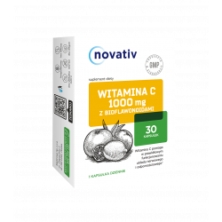 Novativ witamina C 1000 mg  30 kapsułek, Data ważności: 30.09.2022 r.