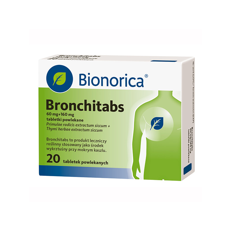 Bronchitabs 60mg + 160mg 20 tabletek