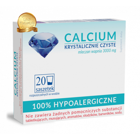Calcium Krystalicznie Czyste 100% x 20 szaszetek