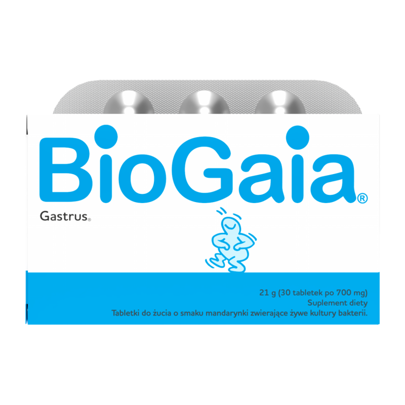 BioGaia Gastrus o smak mandarynkowy 30 tabletek