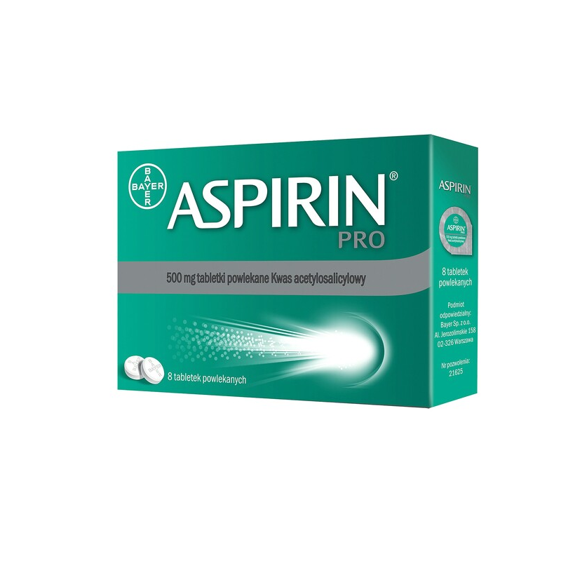 Aspirin Pro  0,5 g 8 tabl.