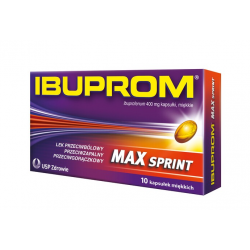 Ibuprom MAX Sprint 400 mg x 10 kapsułek